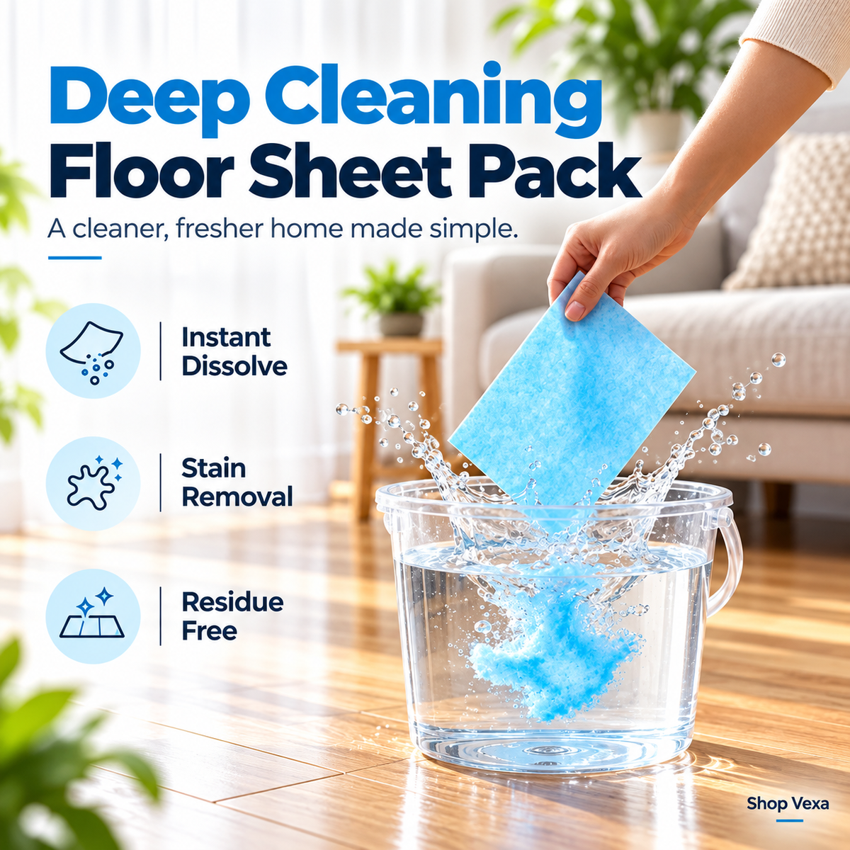 Multi-Effect Floor Cleaning Sheets (pack of 100)