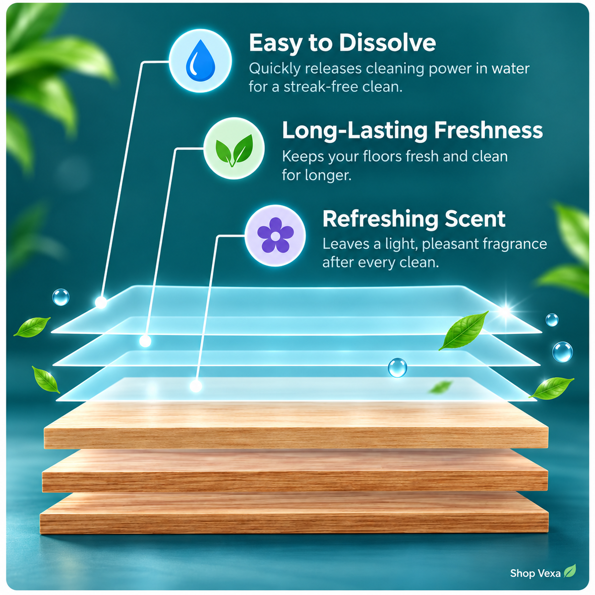 Multi-Effect Floor Cleaning Sheets (pack of 100)