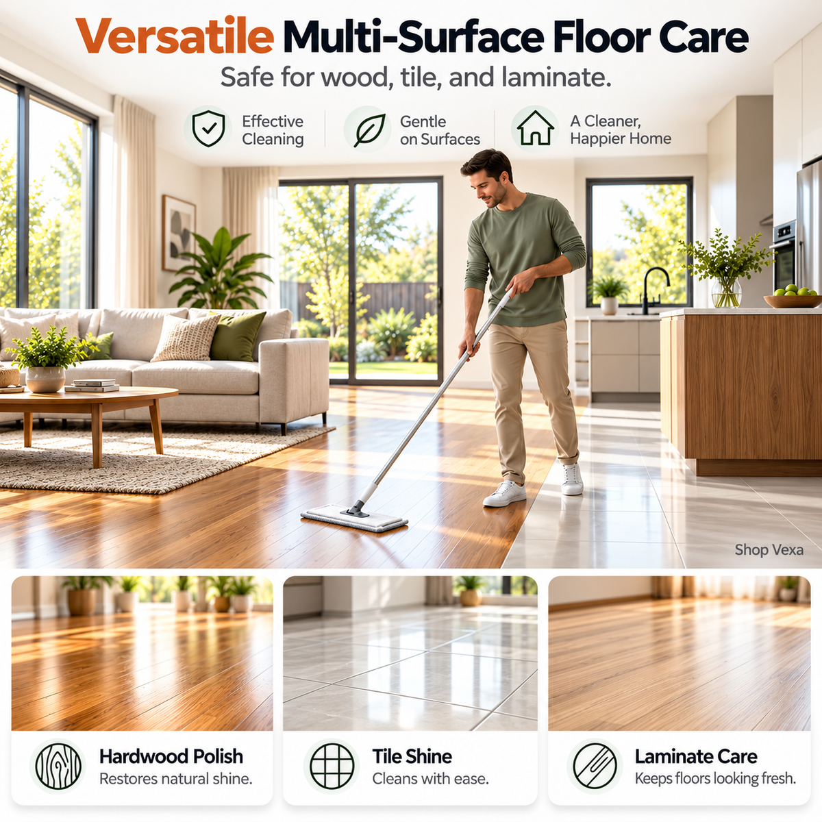 Multi-Effect Floor Cleaning Sheets (pack of 100)